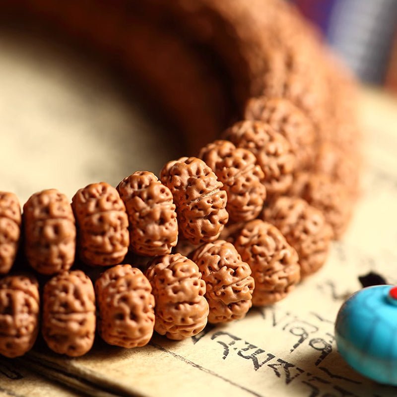 Favorite Level Buddhist Mala Beads Bracelet - Rudraksha Mala Jewelry