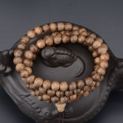 Kalimantan Sandalwood Mala Beads Bracelet