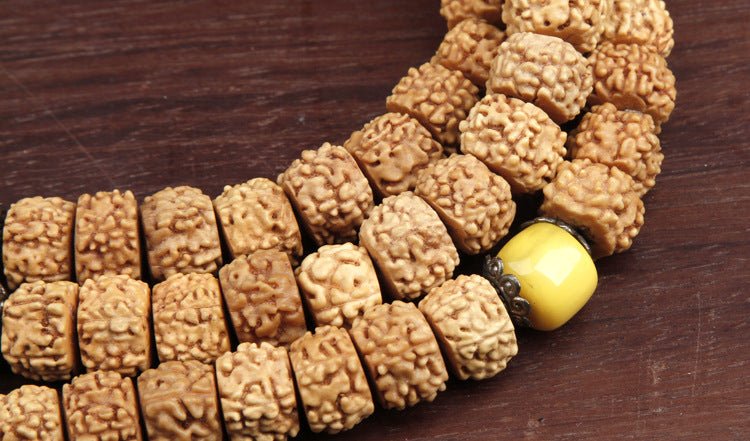 Mala Bead Necklace Indonesia Seed - Rudraksha Mala Jewelry