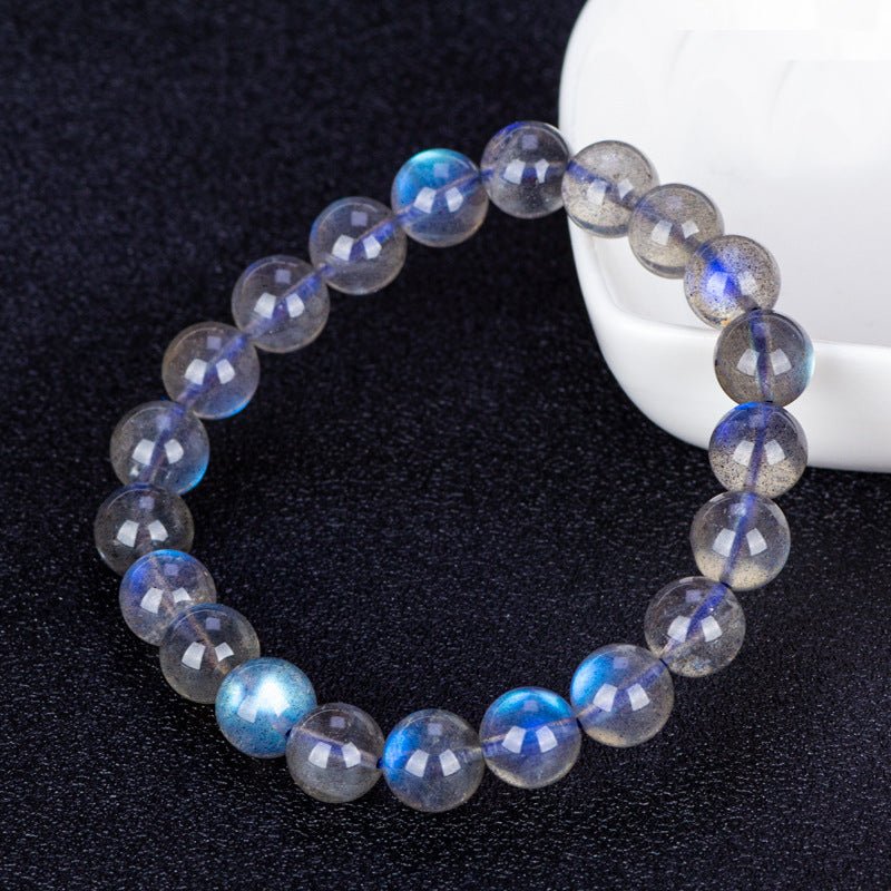 Moonstone Gemstone Bracelet - Rudraksha Mala Jewelry