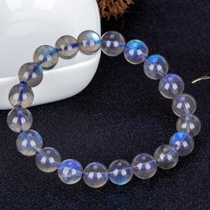 Moonstone Gemstone Bracelet - Rudraksha Mala Jewelry