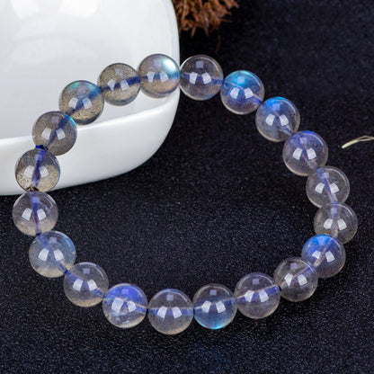 Moonstone Gemstone Bracelet - Rudraksha Mala Jewelry