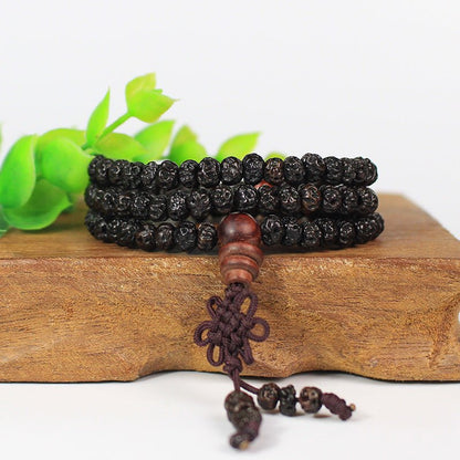 Ruyi Bodhi Beads Bracelet - Rudraksha Mala Jewelry