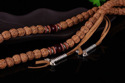 Tibetan Vajra Mala Bracelet - Rudraksha Mala Jewelry